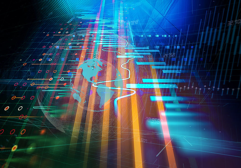 abstract financial graph image