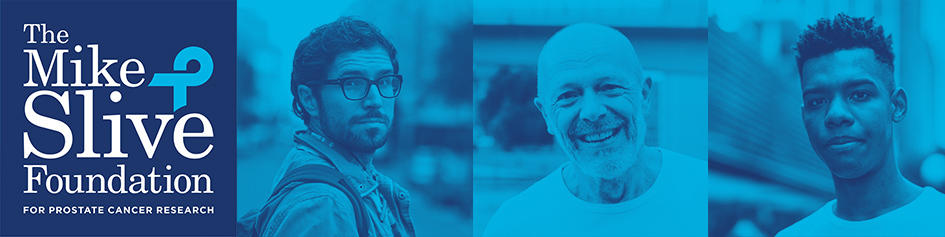 Mike Slive Foundation. logo and three photos of men with a blue overlay.