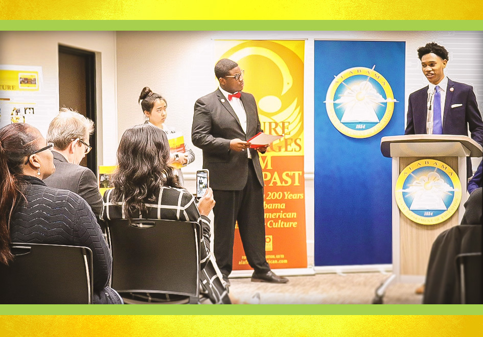 Students and educators gathered at the Alabama State Dept. of Education headquarters in Montgomery to formally unveil the African American history book, which will be provided to schools statewide.