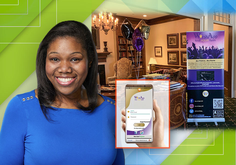 woman with networking examples