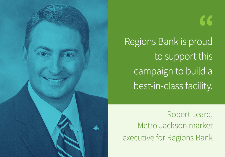 Robert Leard, Metro Jackson market executive for Regions Bank
