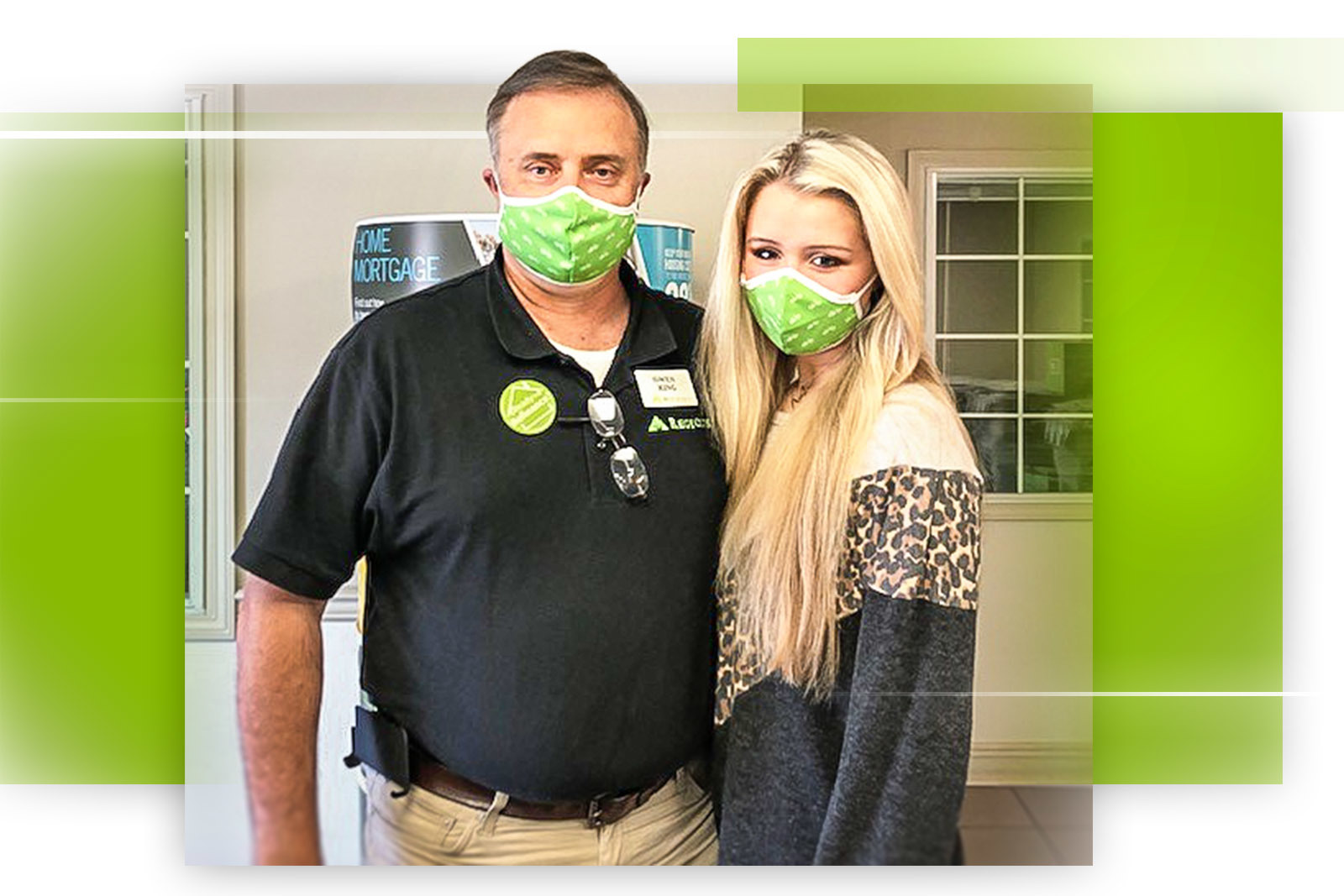 man with his daughter