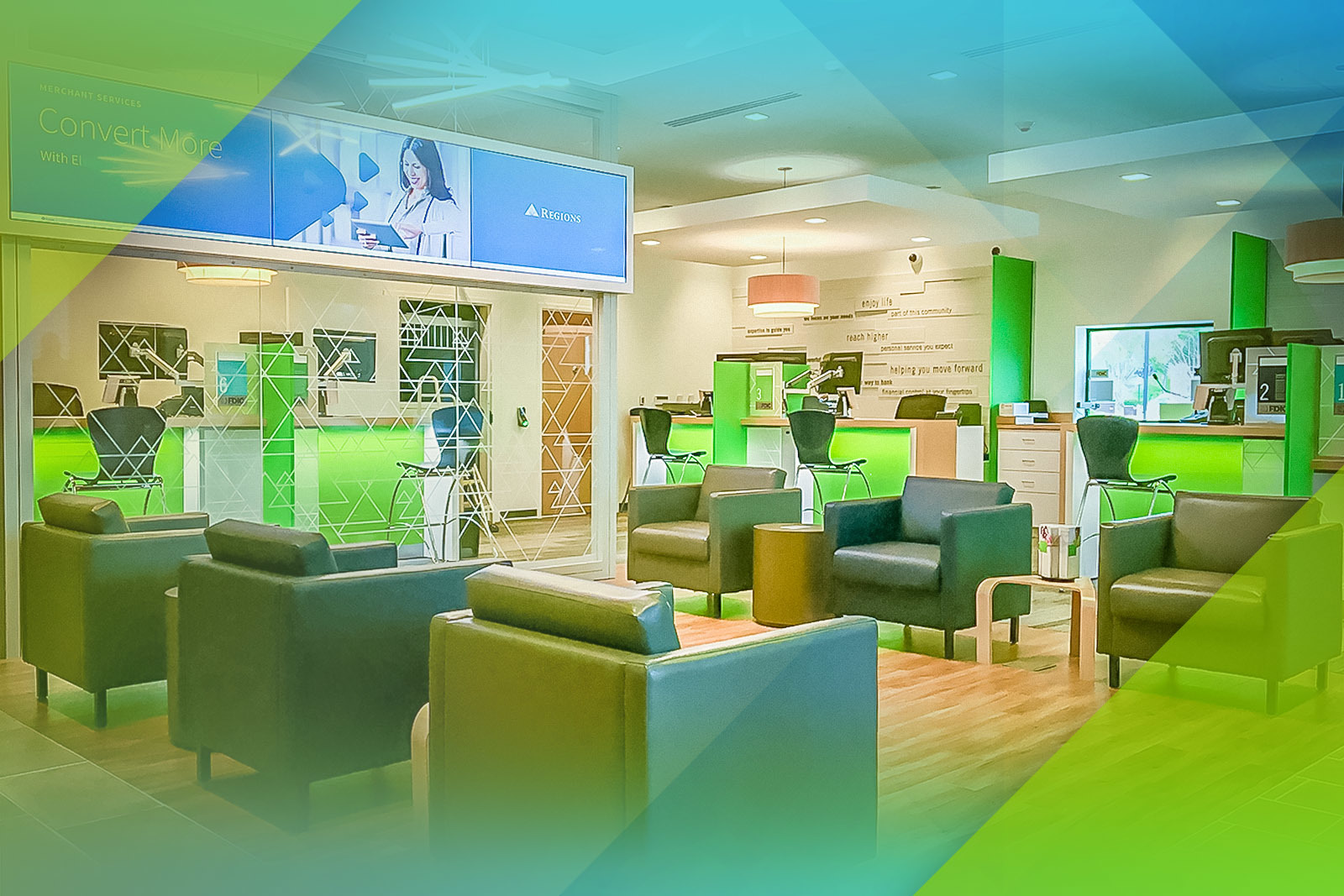 Regions Bank Branch interior