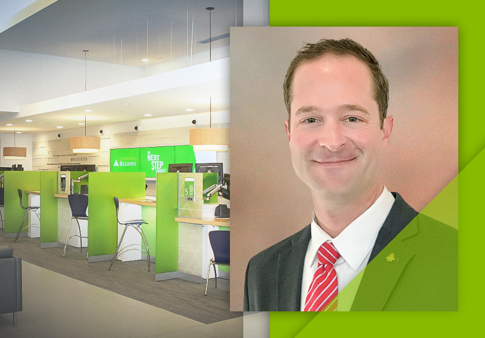 Justin Casano of Regions Bank.