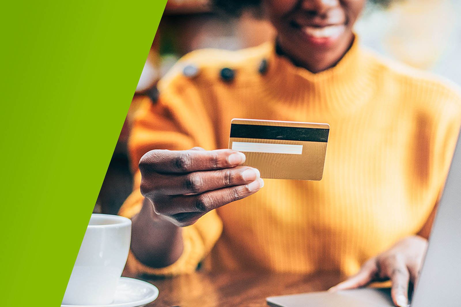 woman with credit card