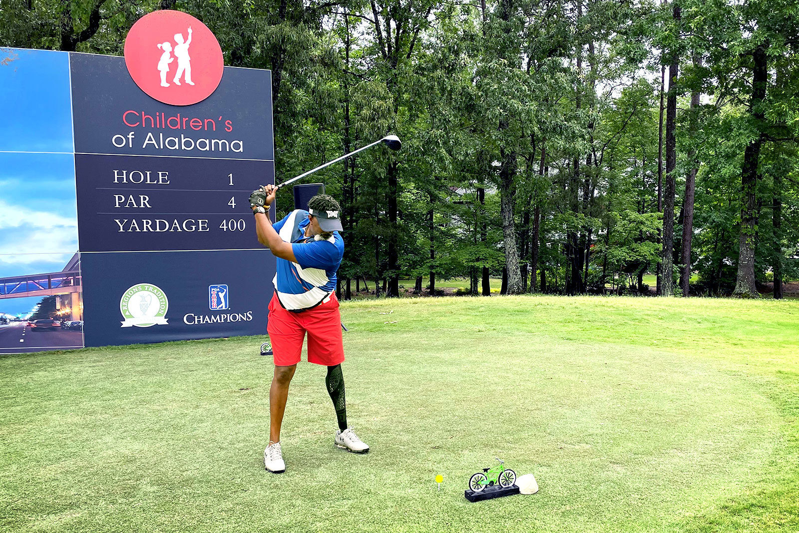 golfer at the Regions Tradition PGA golfing event