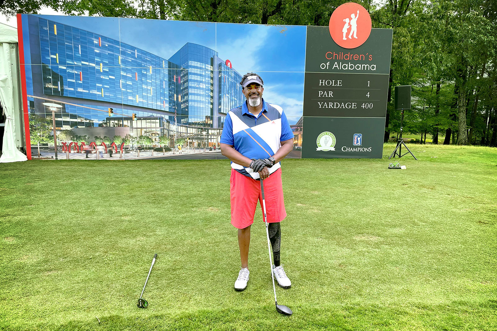 golfer at the Regions Tradition PGA golfing event