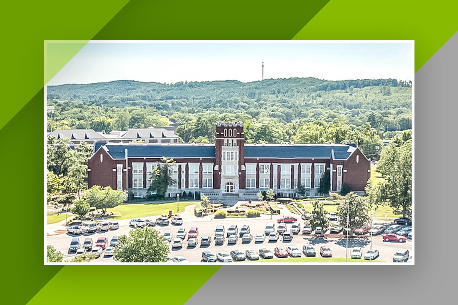 JSU's Angle Hall honors Regions Bank's Commercial District Director for Texas and Louisiana Marc Angle, his wife, Mary, and their daughter, Darby.