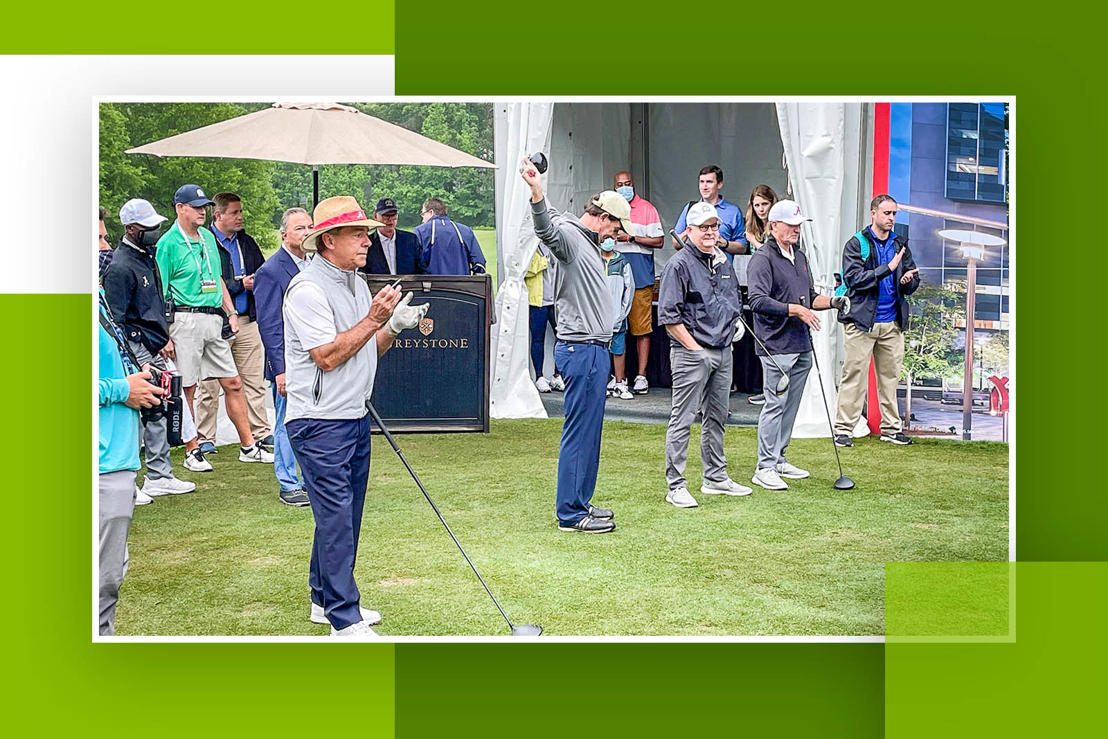 Alabama Coach Nick Saban at the Regions Tradition 2021