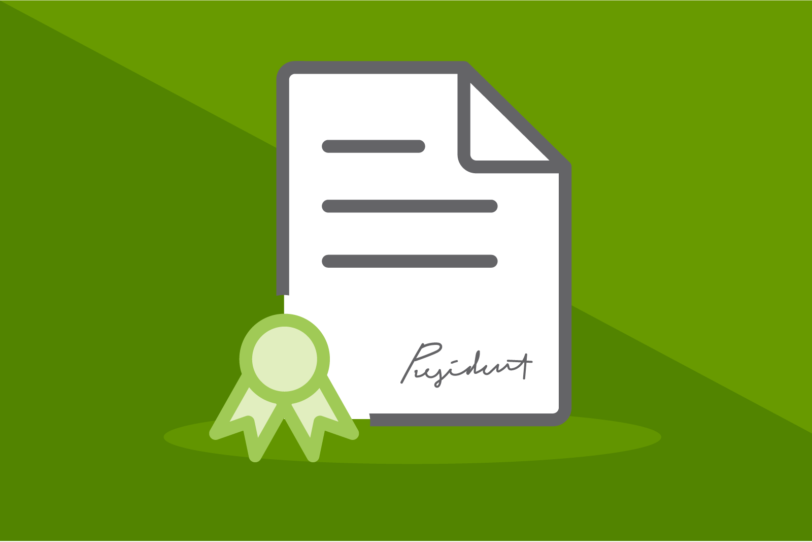 illustration of document, an executive order signed by the president