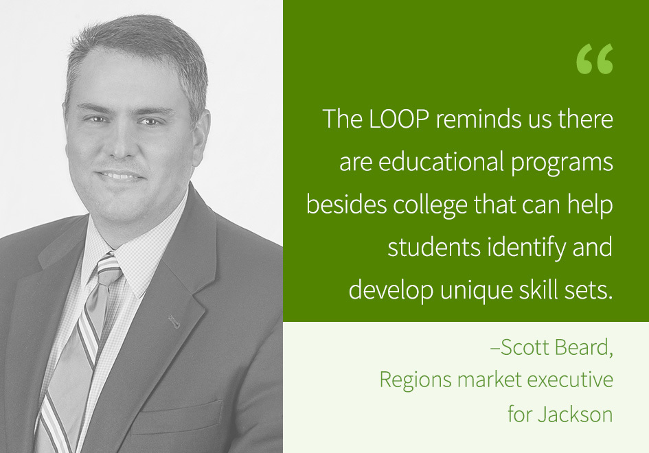 Scott Beard, market executive for Regions Bank in Jackson