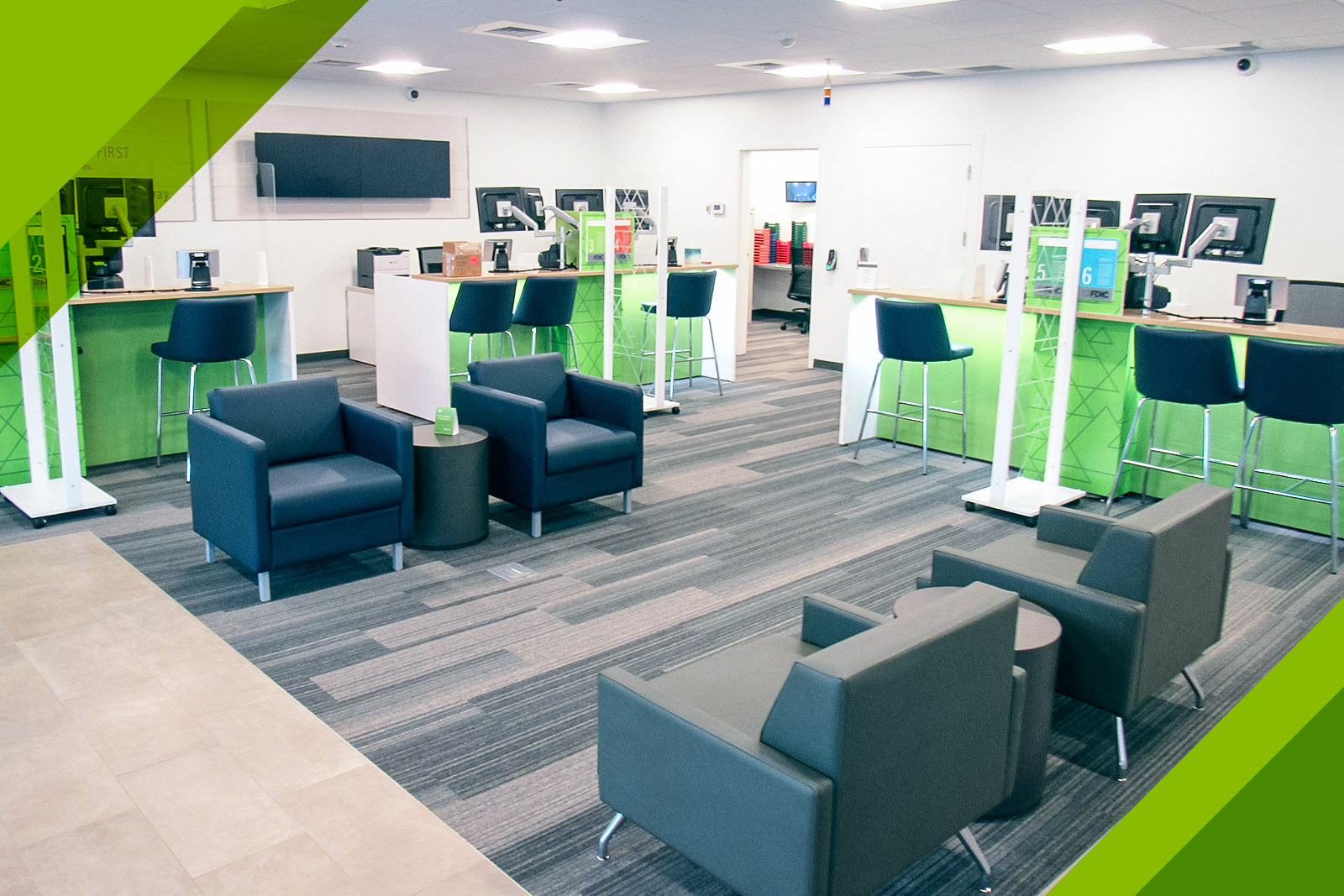 Regions Bank Lakewood branch interior