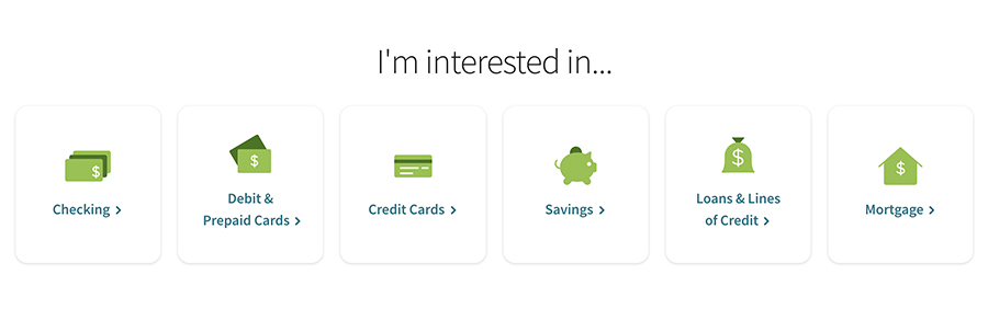 “I’m interested in” tiles