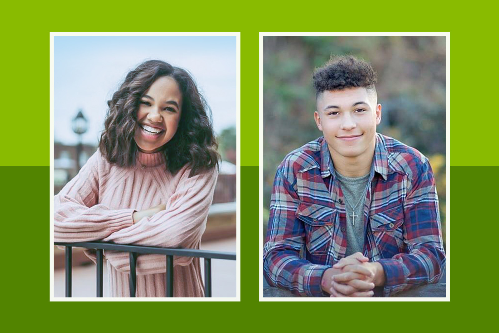 Christian Francisco (Rogers High School) and Tana Graser (Rogers Heritage...