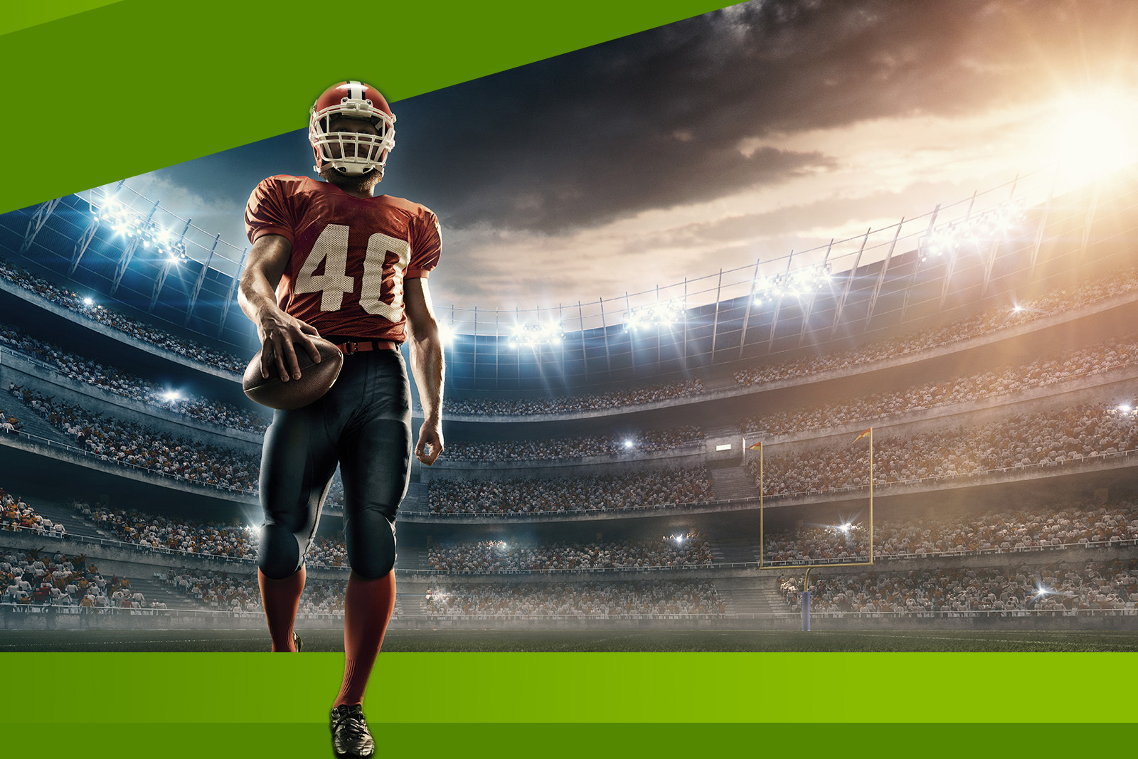 photo of football plater on football field