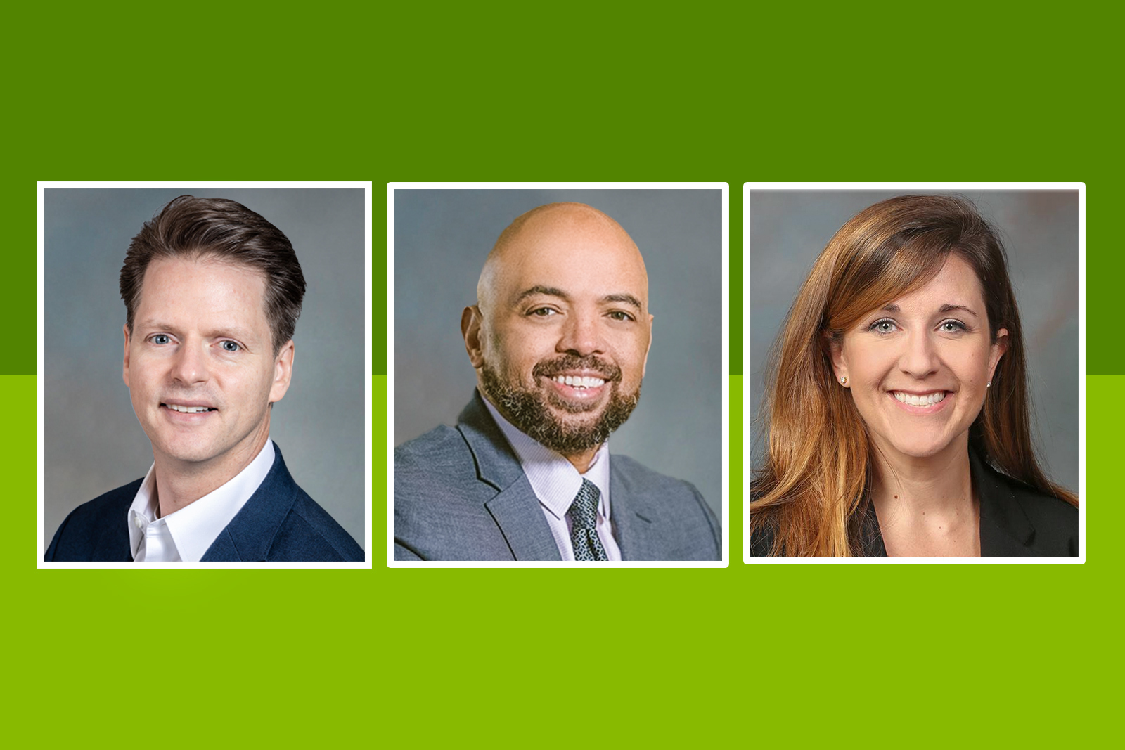 photos of Don Cardinal, Tim Mills, and Katie Nelson