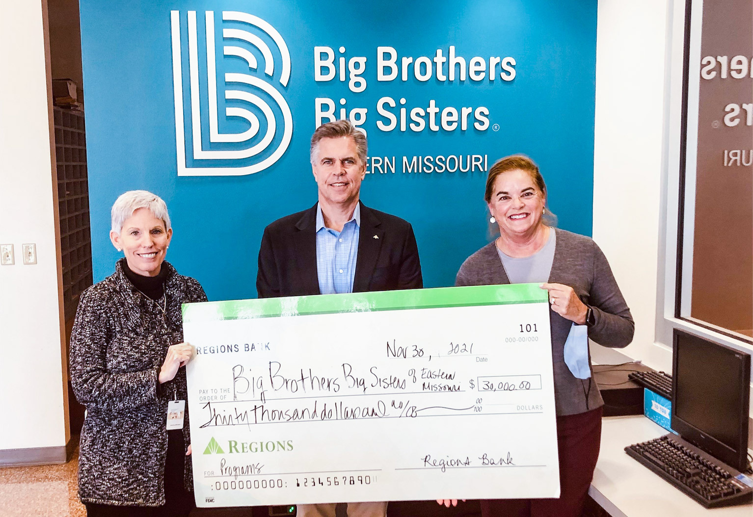 Big Brothers Big Sisters of Eastern Missouri check presentation