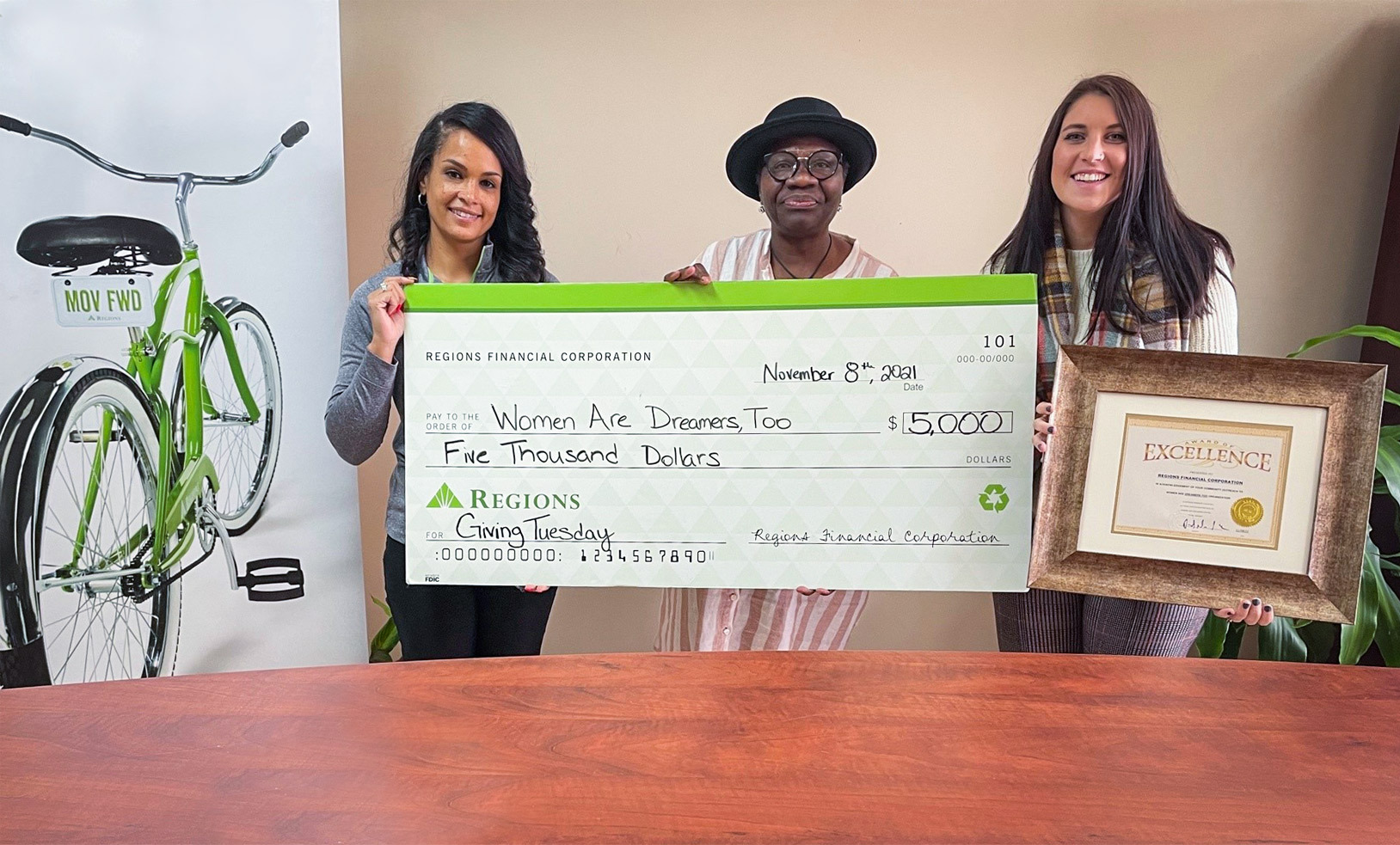 Women are Dreamers Too Check presentation