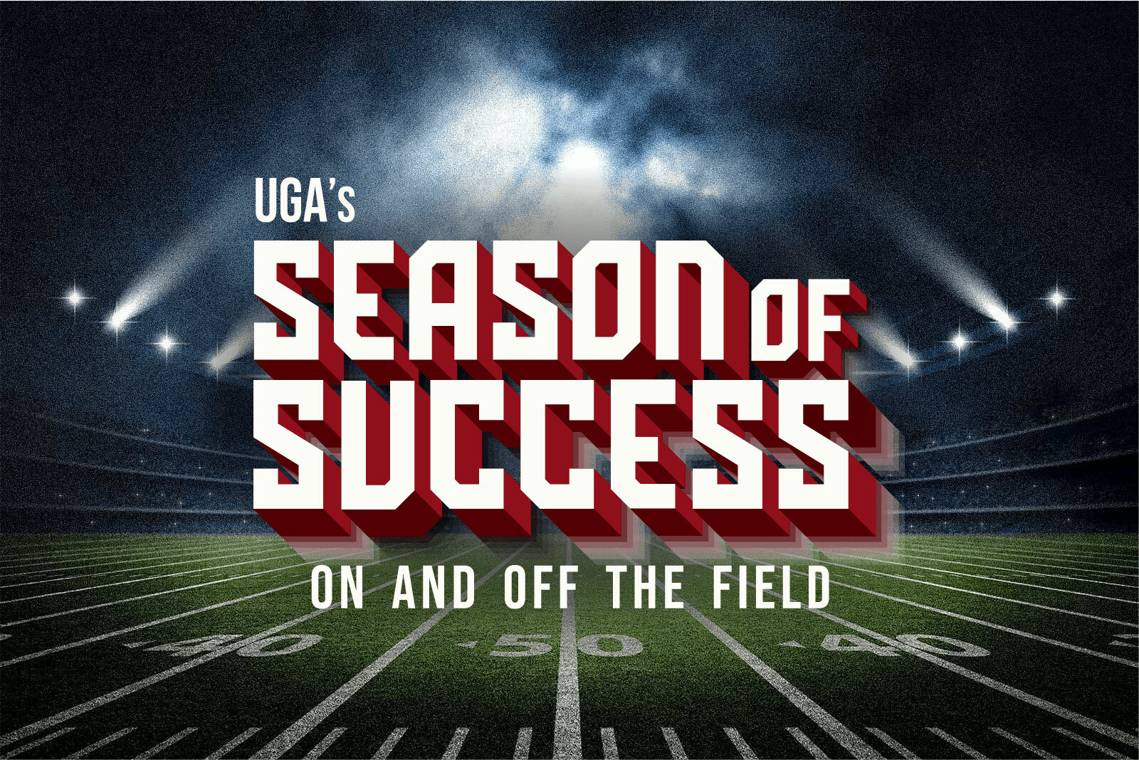 photo of American football stadium with text that says, "...