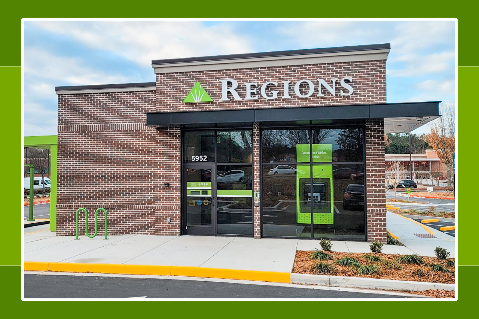 Modern Regions Bank Branch in Johns Creek.