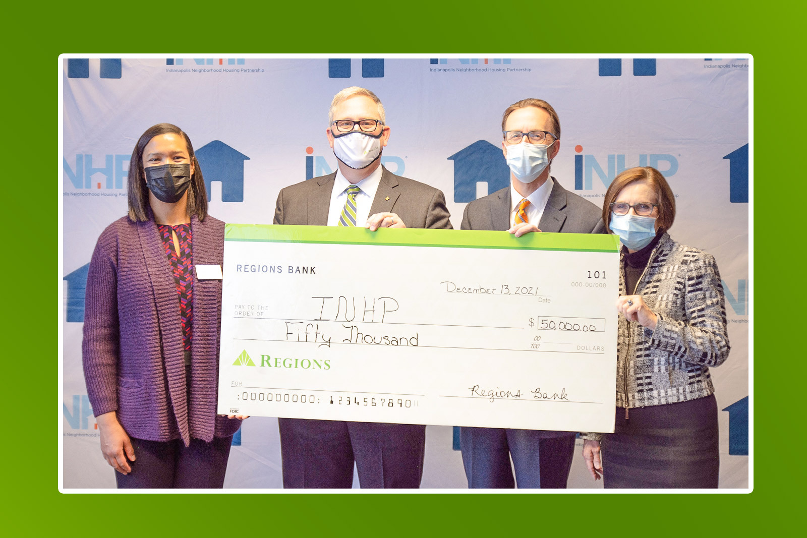 photo of check presentation