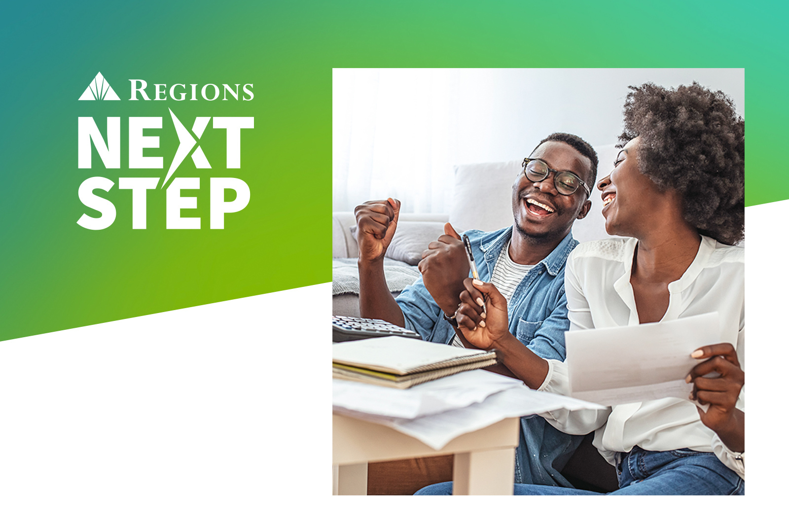 photo of a man and woman laughing and looking over...