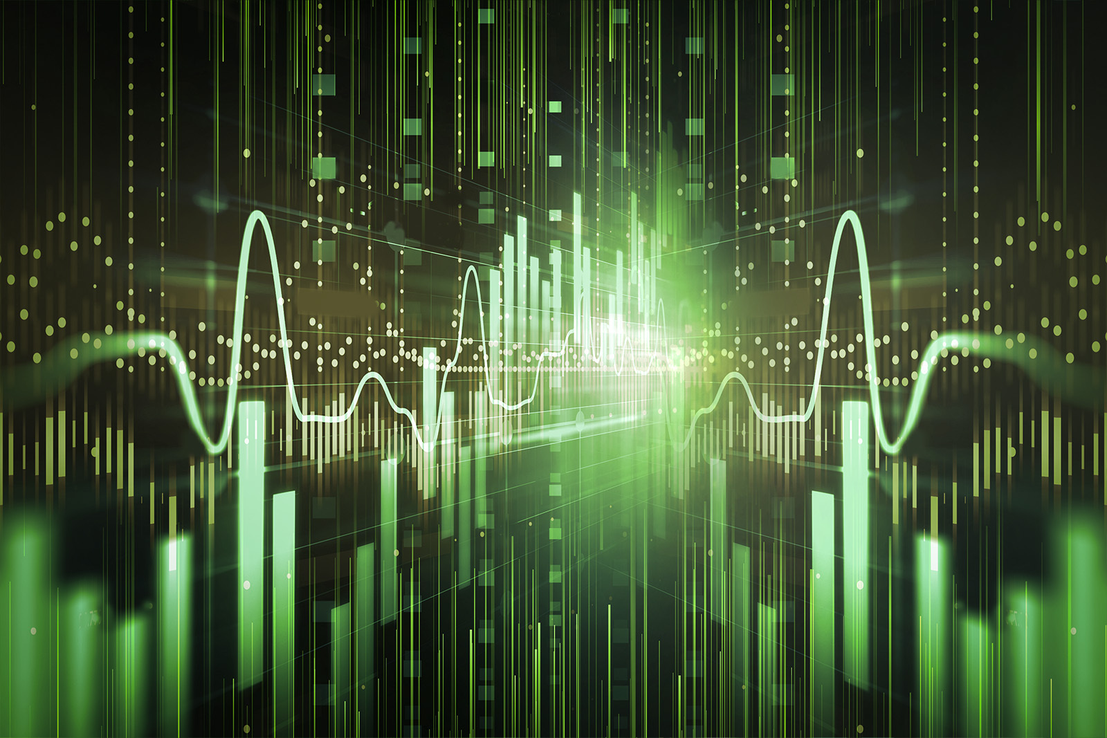 Abstract visuals of graph and lines