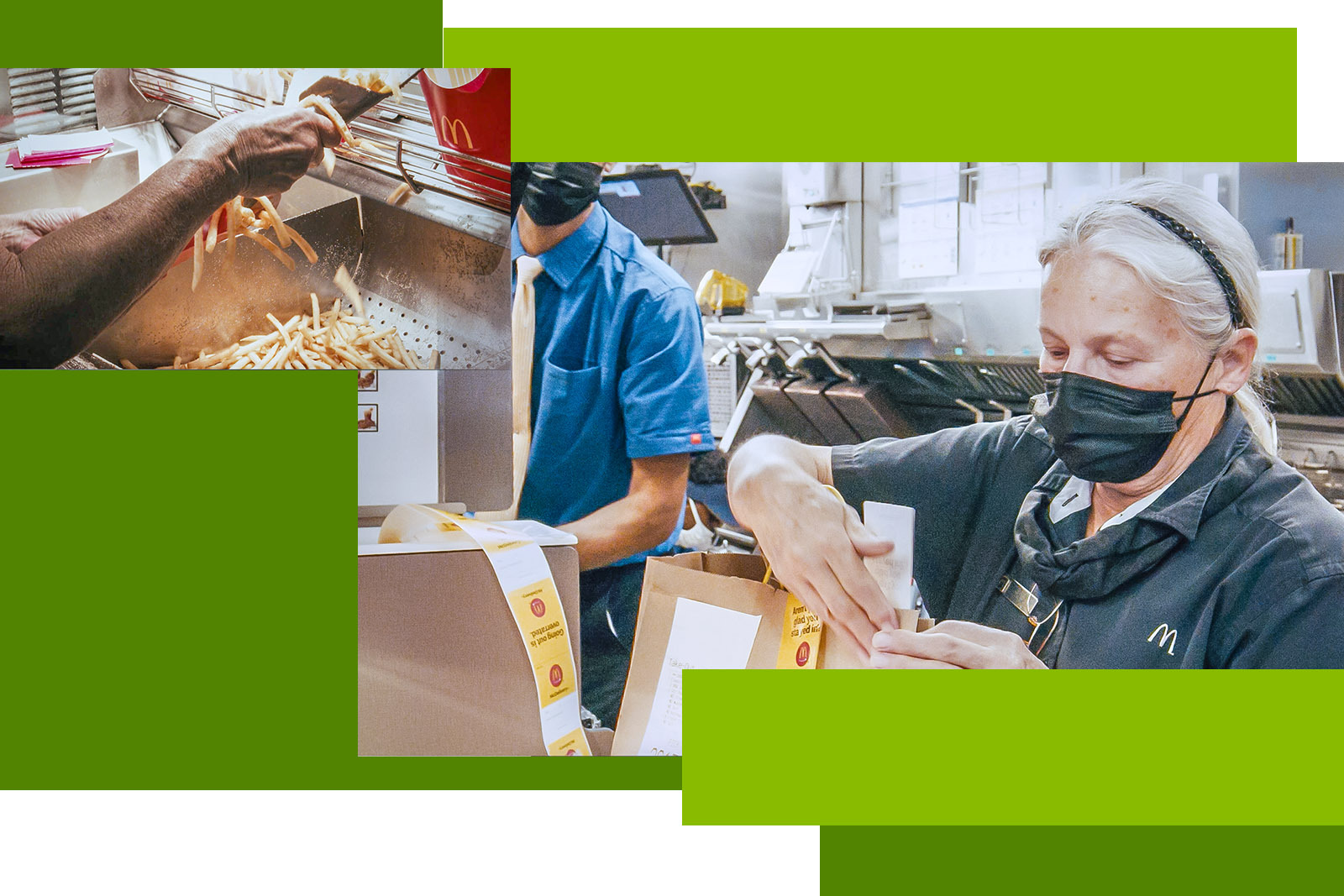 workers at a McDonald's