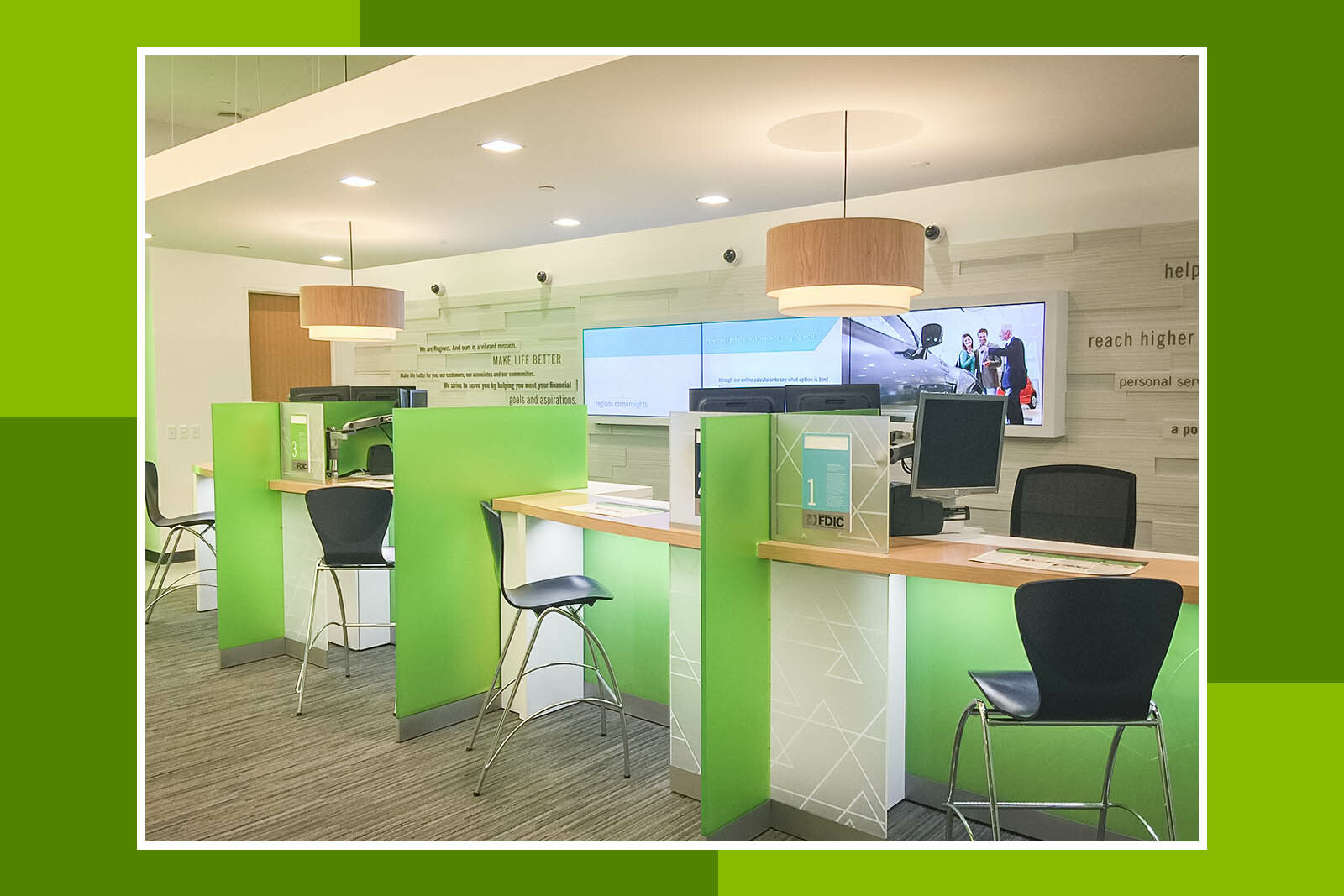 Image of Regions Bank branch interior