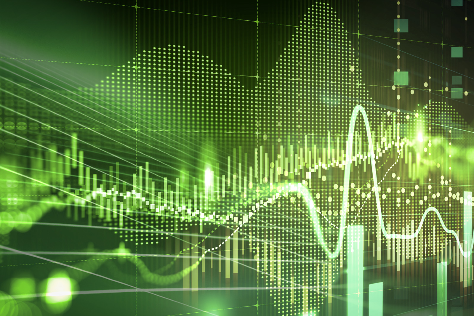 abstract financial graph image