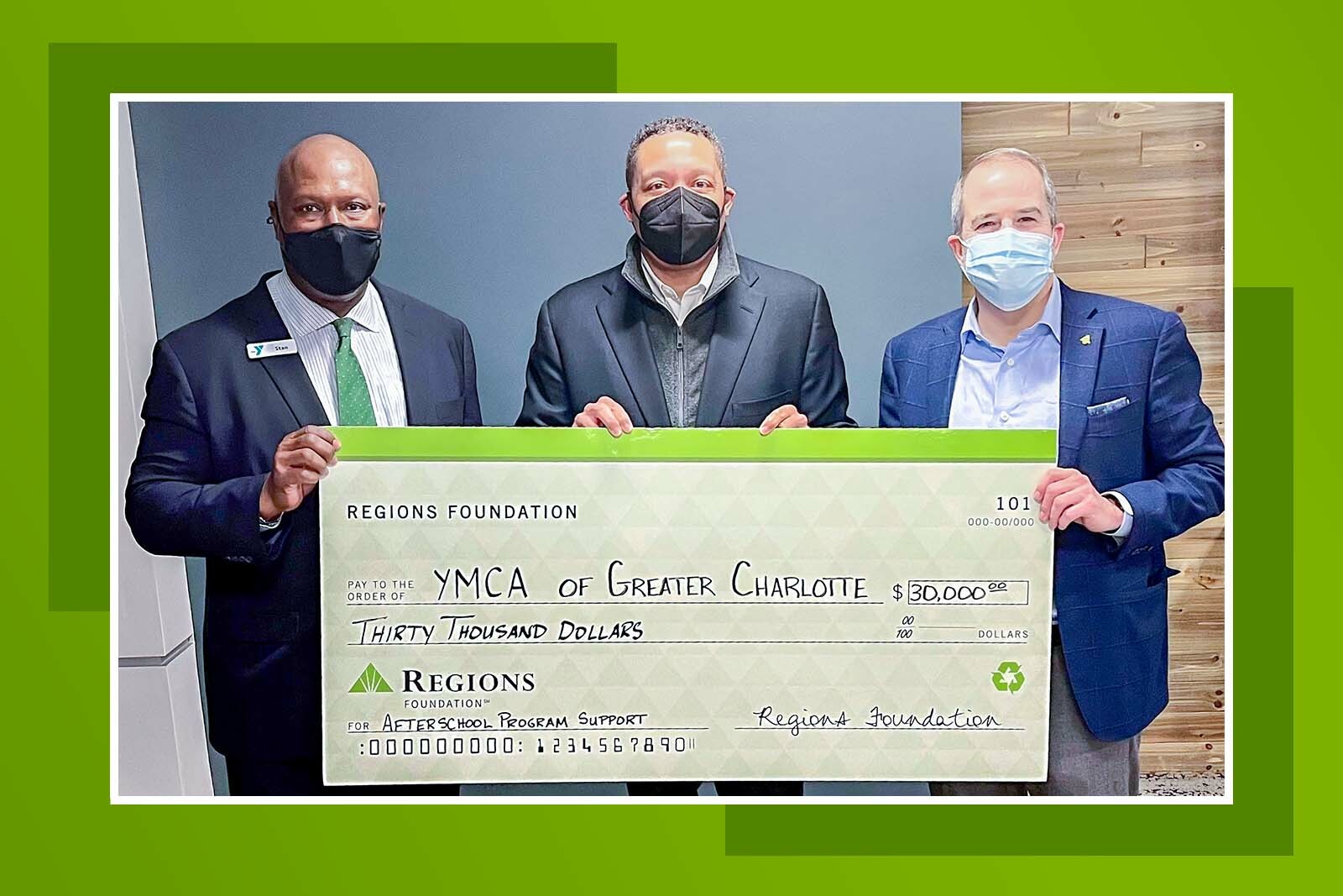 photo of check presentation