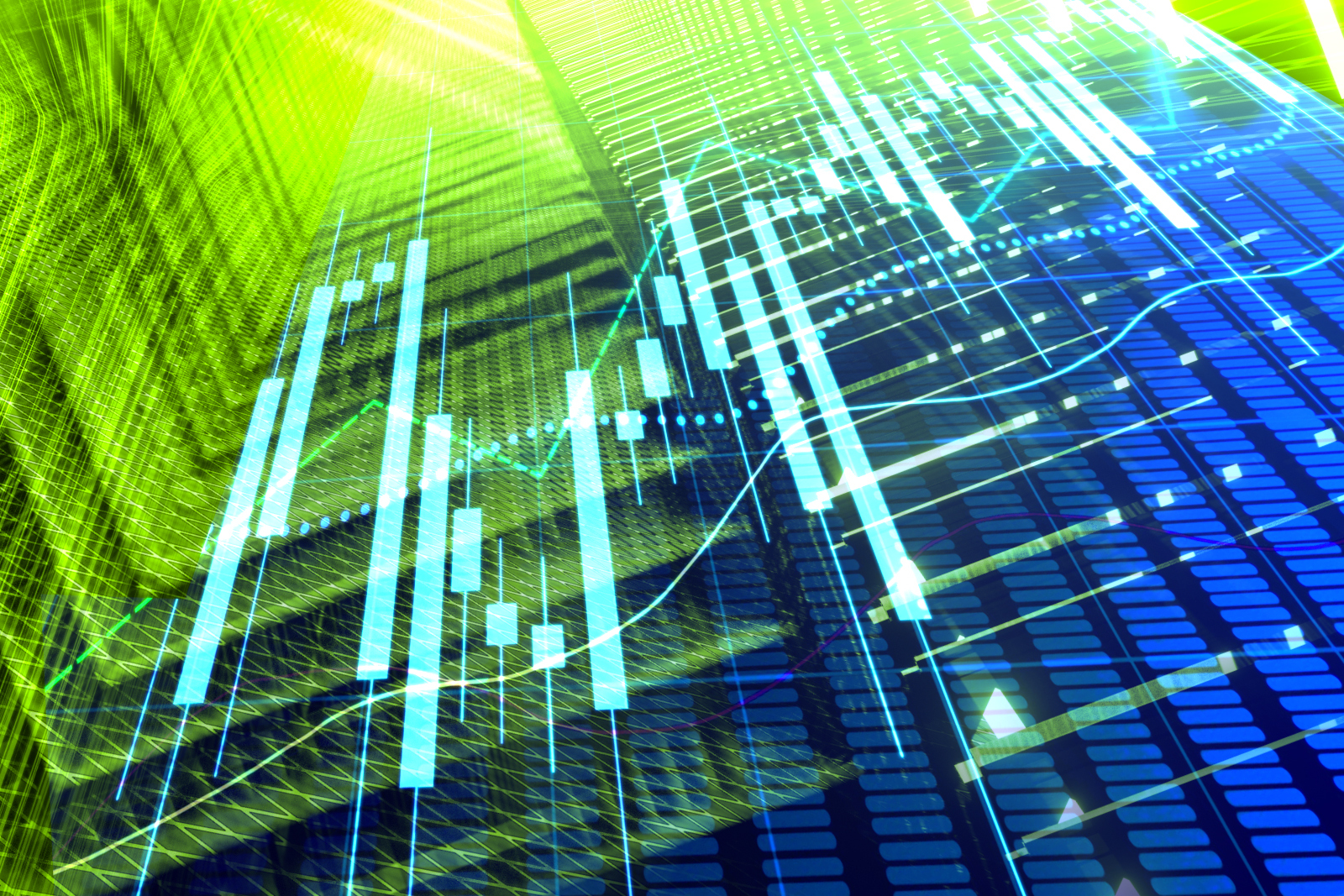 abstract financial graph image