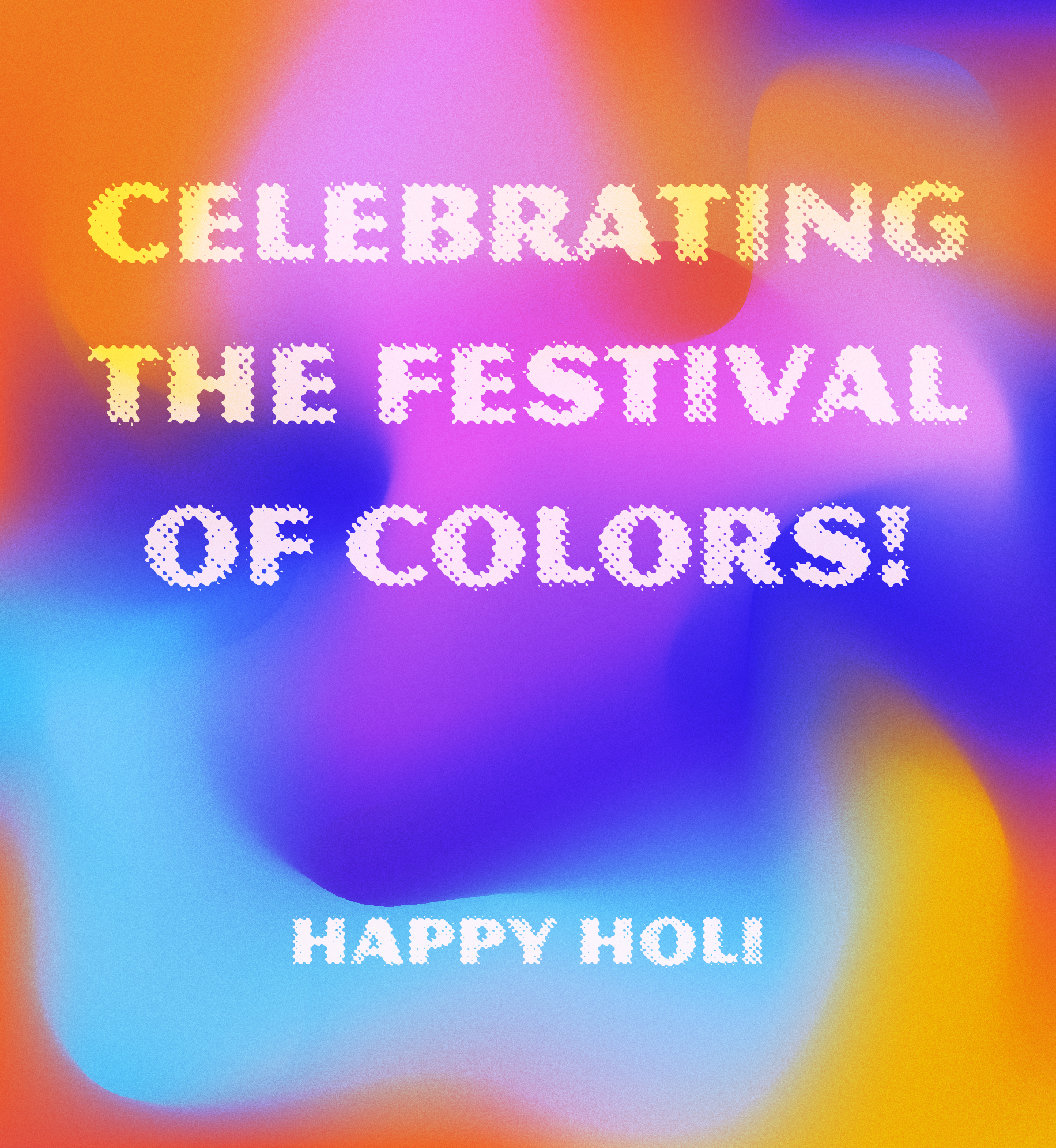Celebrating the festival of colors. Happy Holi.