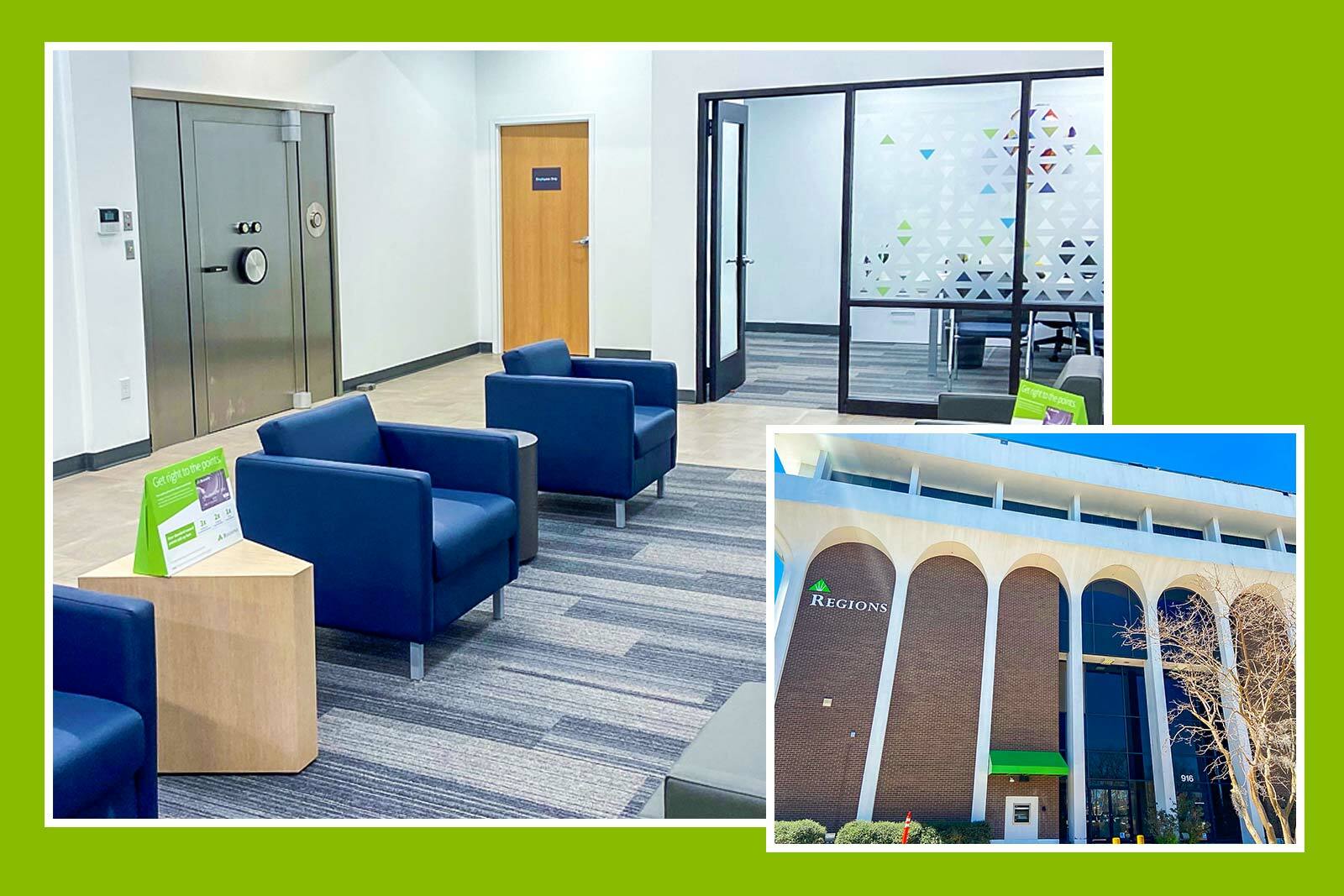 Burnside Avenue Branch interior and exterior images