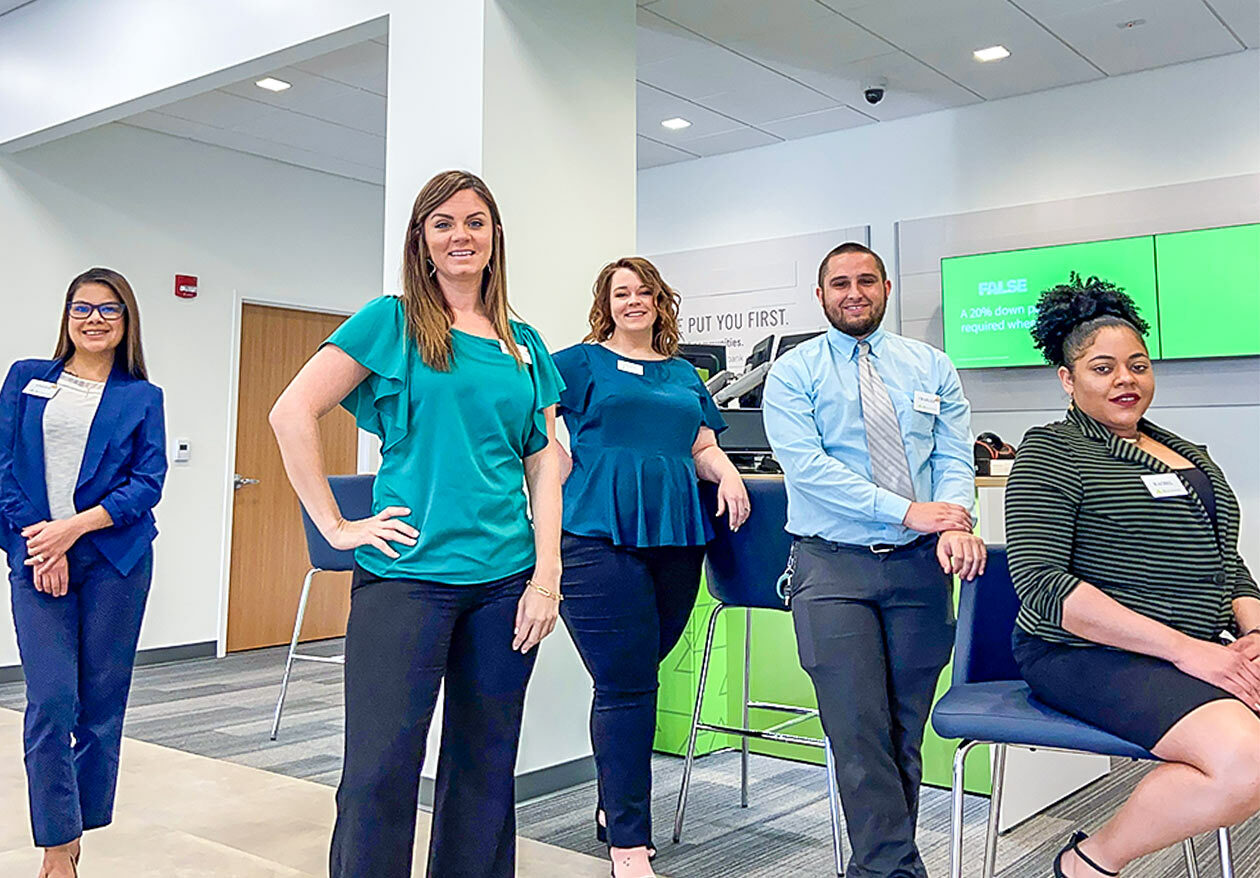 banking professional in bank branch