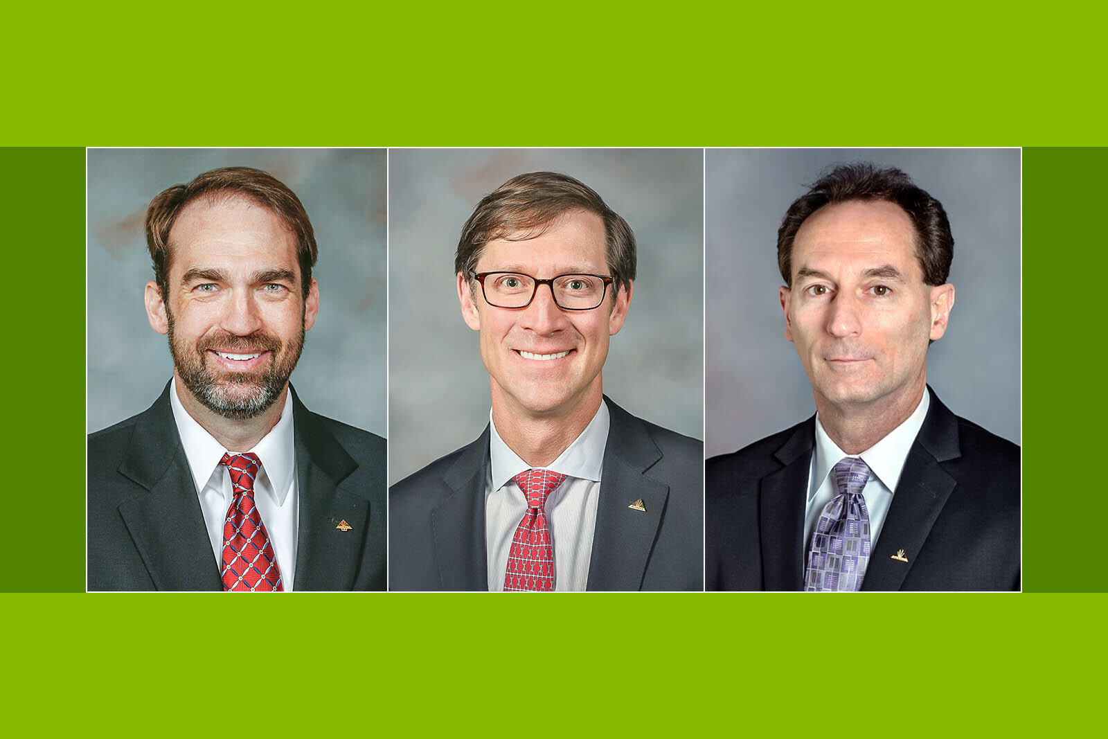 photos of three businessmen looking at camera