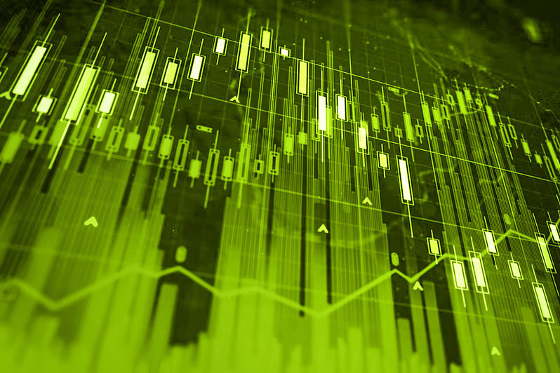 abstract financial graph image