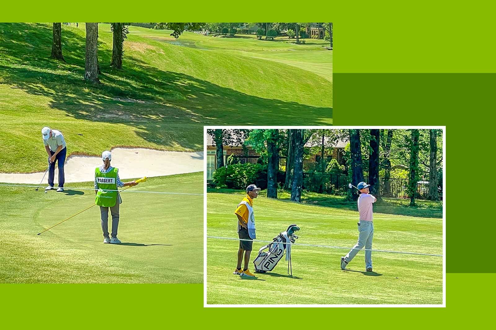 Golfers at the Regions Tradition gold tournament.
