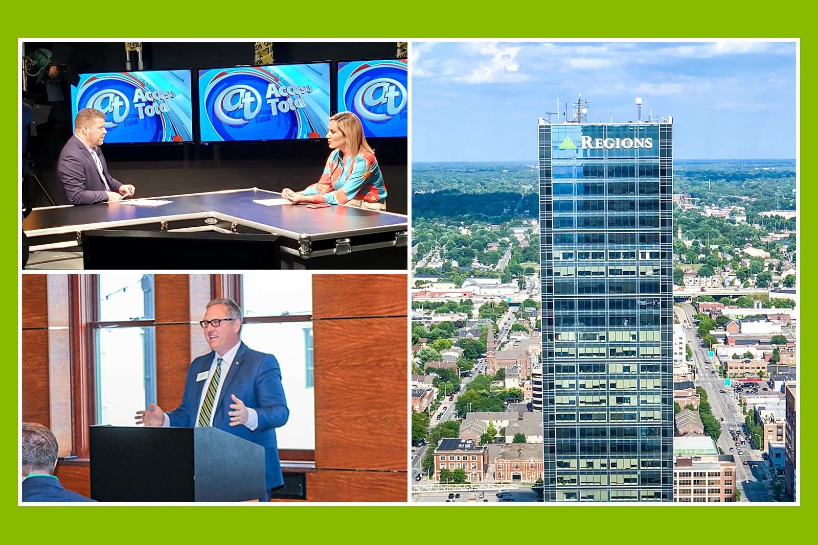 business people speaking