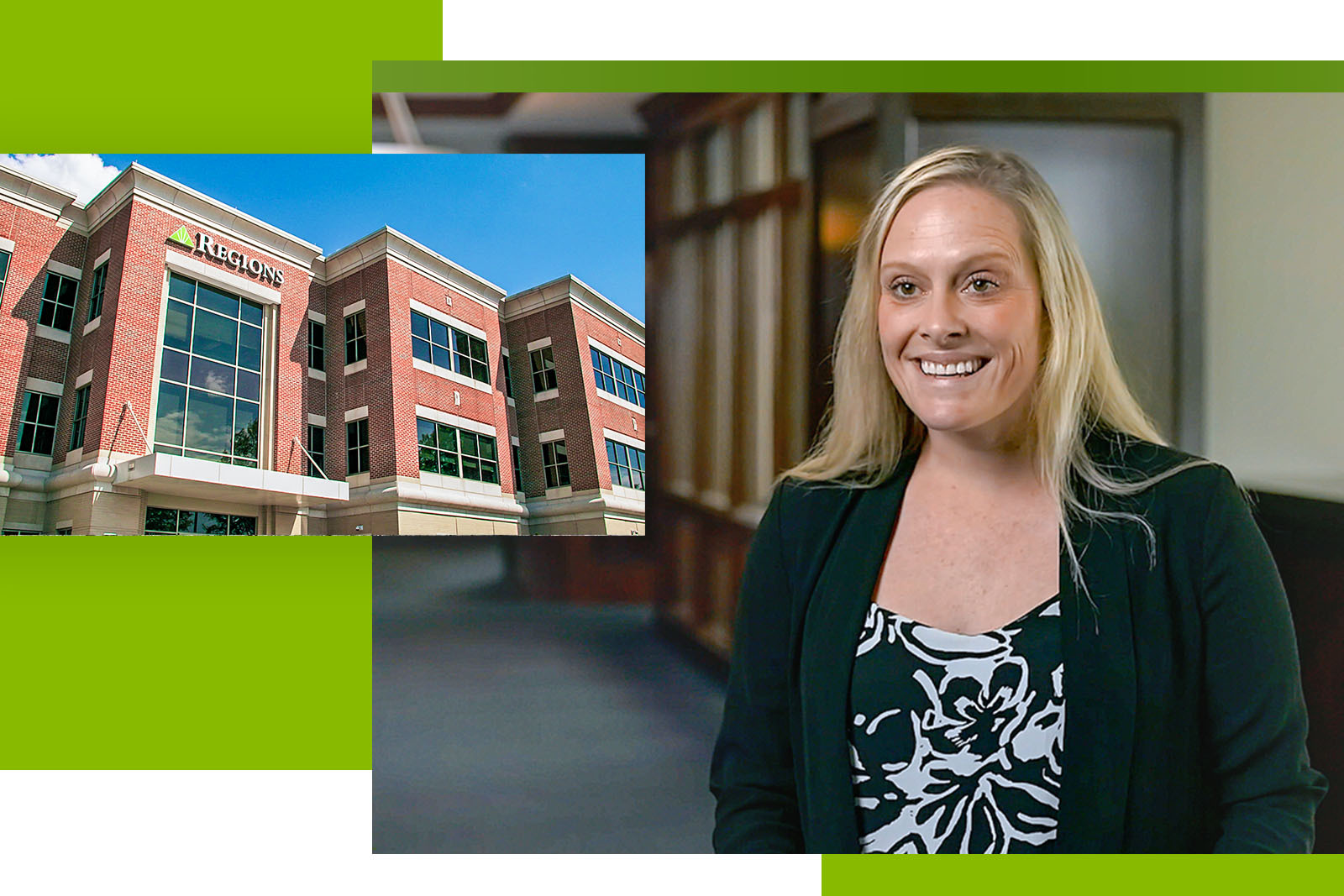 woman smiling for camera