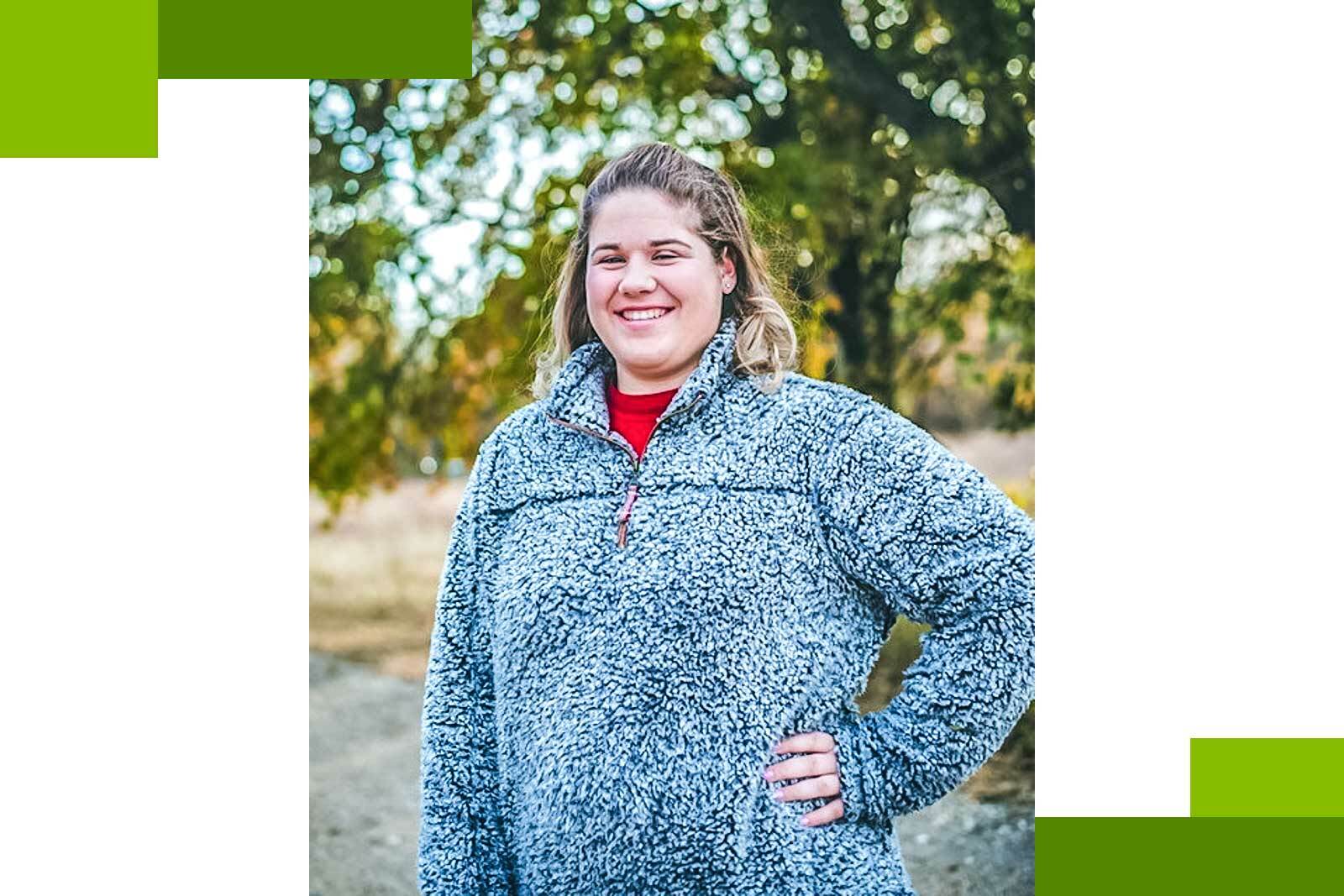 woman smiling for camera
