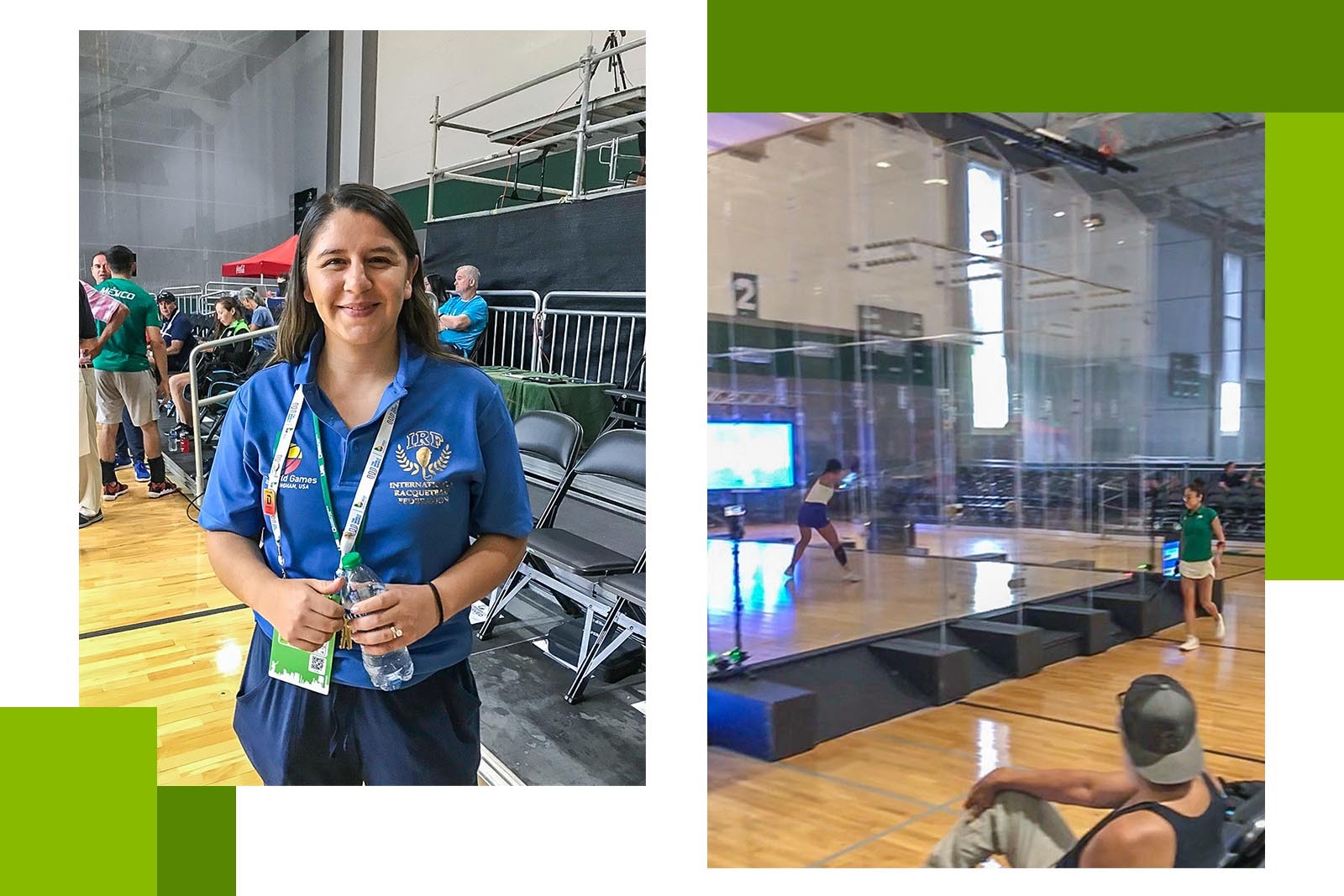 people at The World Games racquetball event