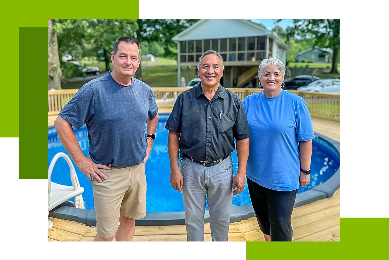 photo of David and Zaida Ringheimer with Francisco Romero