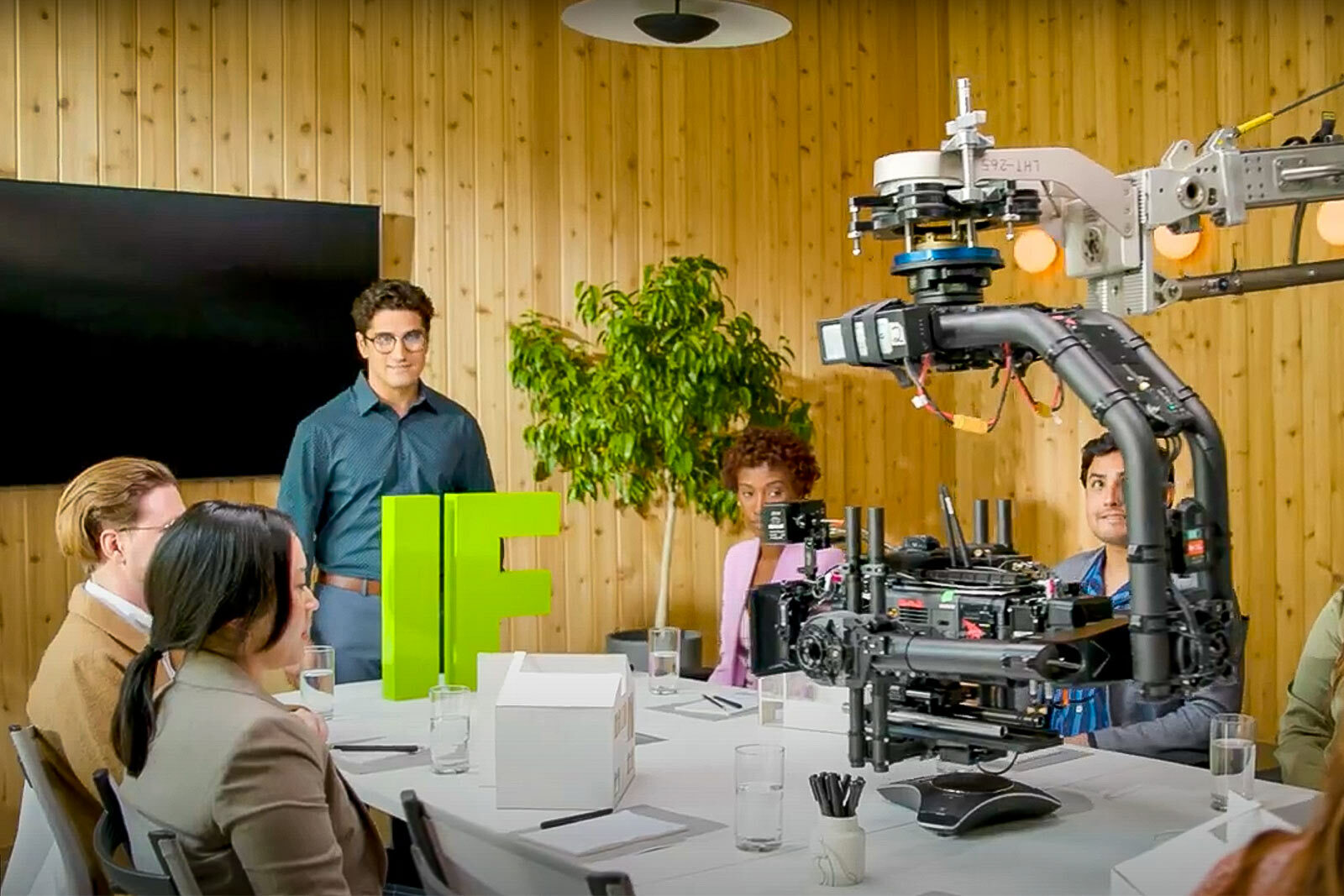 behind the scenes photo of "If in Life" commercial