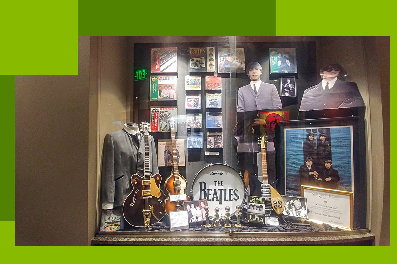 display of memorabilia
