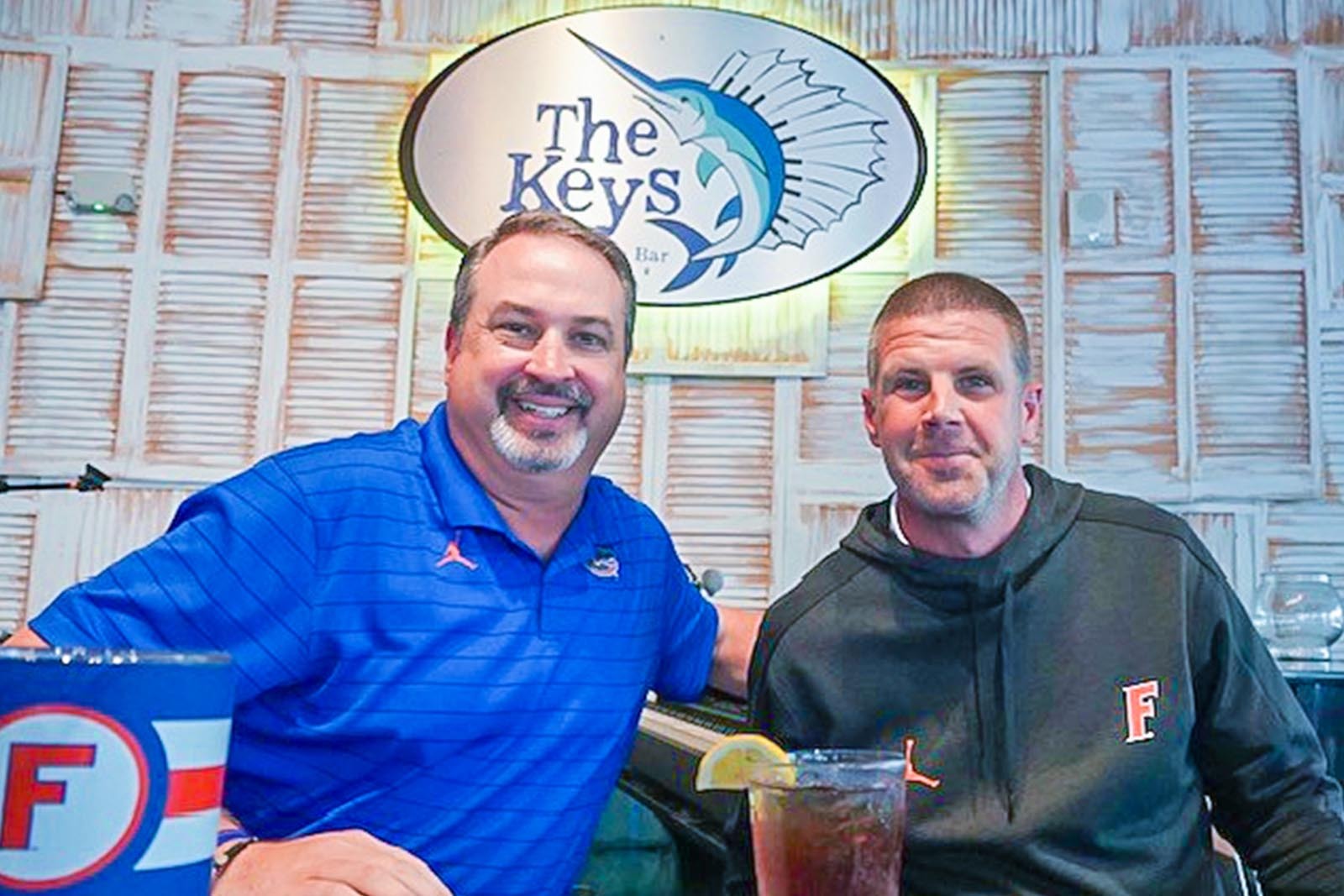 two men at restaurant