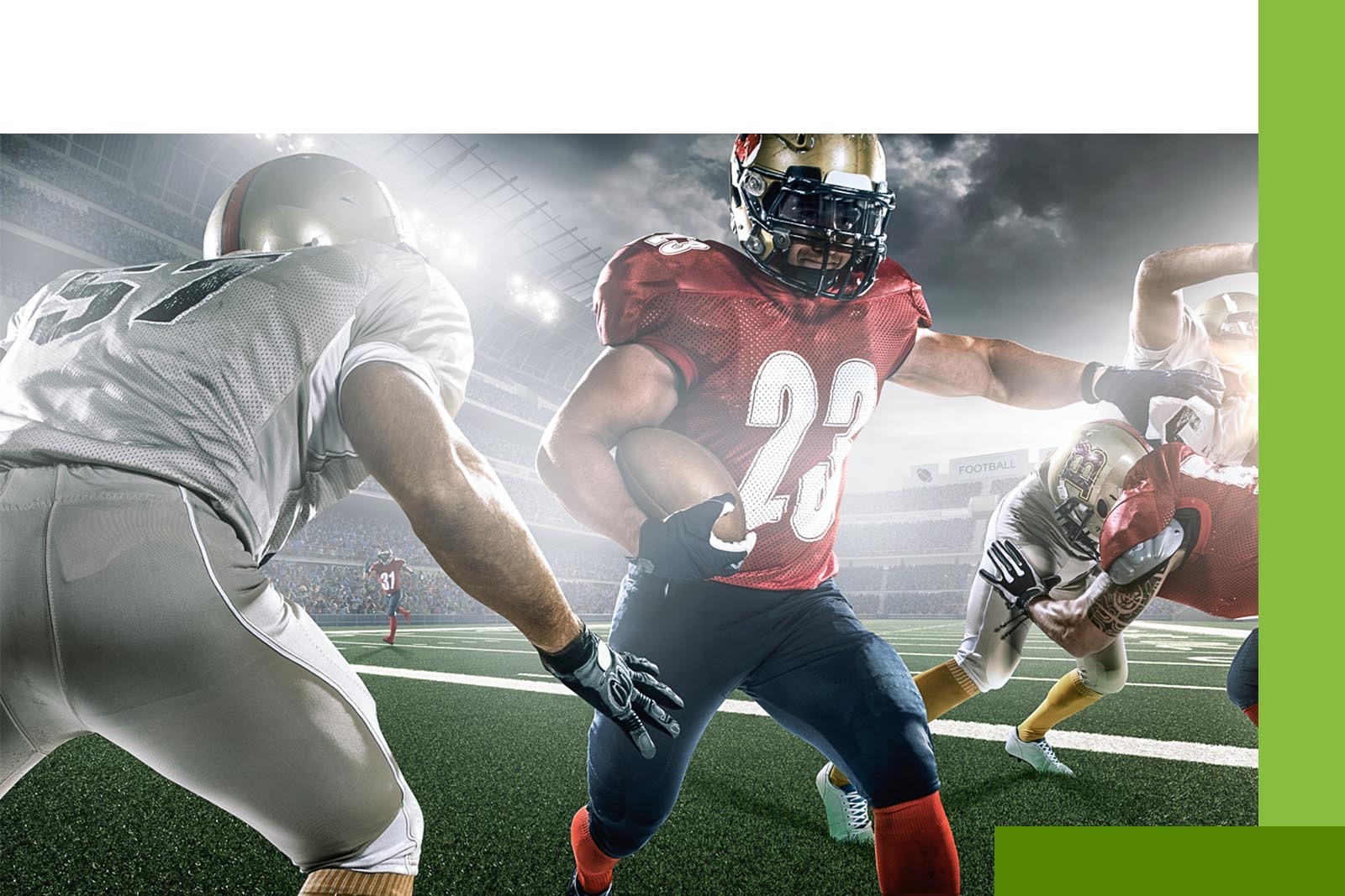 mid action football play