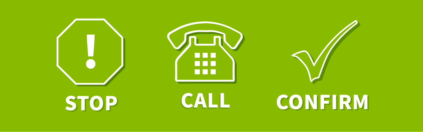 Stop, call the delivery service directly, and confirm when faced with a potential package delivery scam.