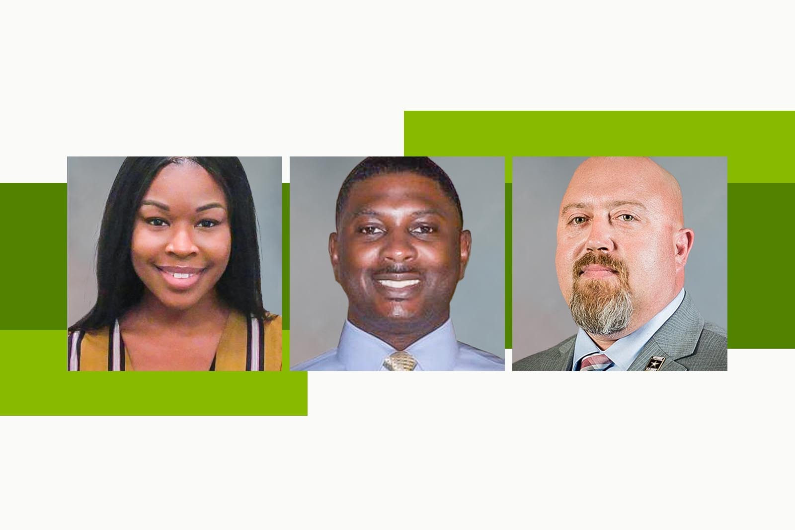 photos of Kyra Williamson, Kenneth E. Davis, and Robert L....