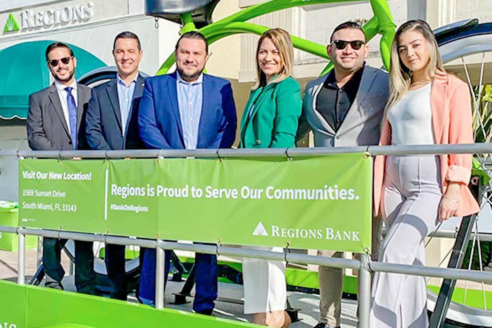 Sunset Place Appreciation event with associates on big bike